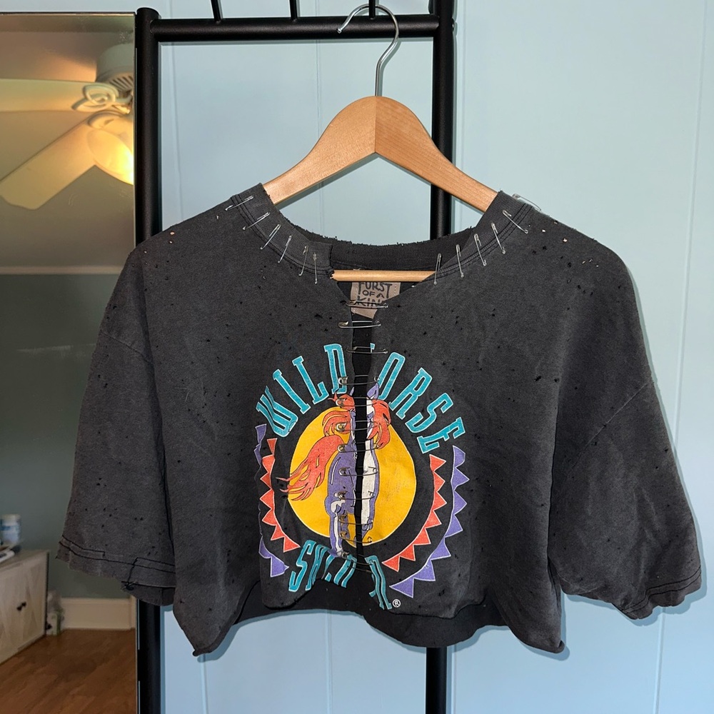 Furst of a Kind Gray Crop Top